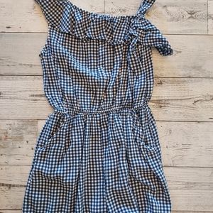 Girls blue/white romper. Girls size 14